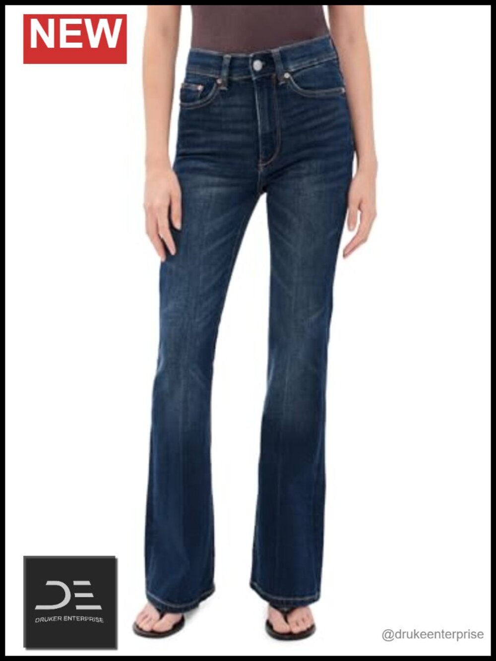 High Rise Bootcut Jeans with Instasculpt Shaping Denim - 30.75in Inseam